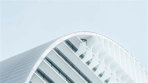 Wallpaper building, architecture, shape, design, white hd, picture, image