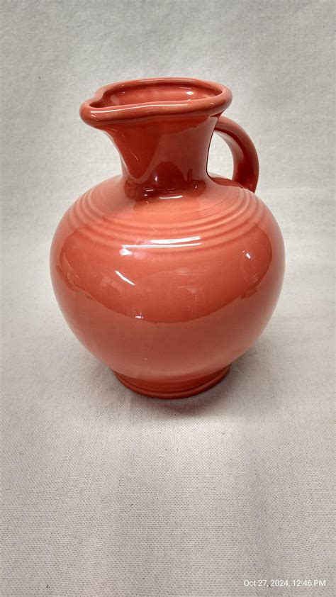 Antique Fiestaware Carafe Red Discontinued 1944 - Etsy