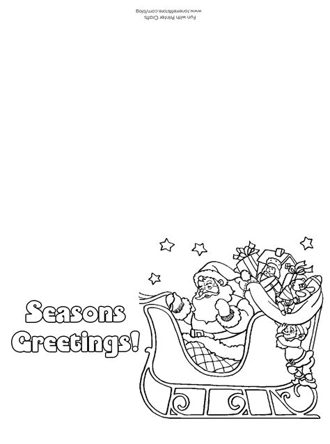 Printable Christmas Cards To Color - Printable Word Searches