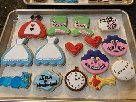 Alice in Wonderland Cookies and Cupcakes - Out of the Box Baking