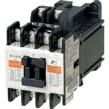 SC-4-1/G/T コイルDC24V 1B 直流操作形電磁接触器(ケースカバーなし) SCシリーズ 富士電機 非可逆式 形式SC-4-1/G ...