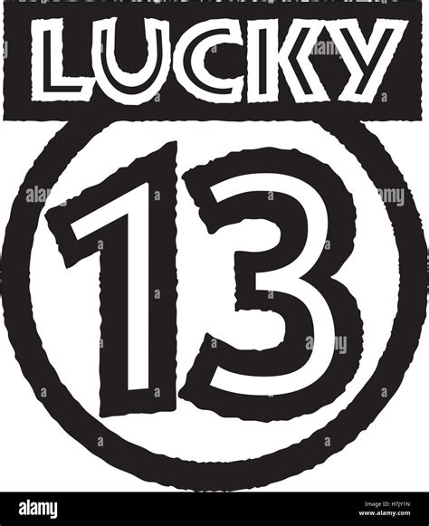 Lucky Number 13 Clip Art