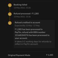 MakeMyTrip India — No refund from Make my Trip