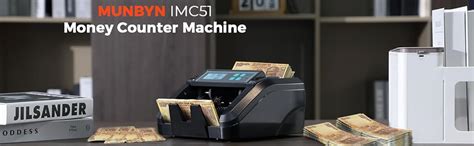 MUNBYN IMC51 Bill Counter, 1100 Bills Per Minute Speed | UV/Magnetic ...