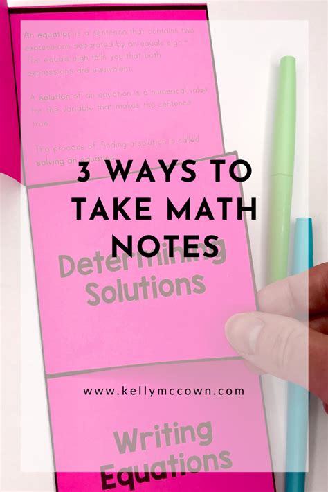 Image result for How to Write Notes for Math
