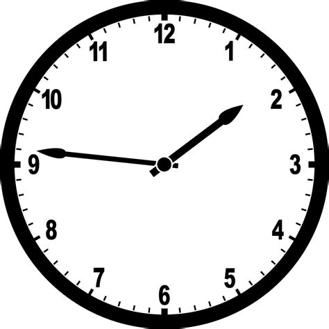 Clock 1:46 | ClipArt ETC