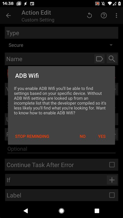 Image result for Tasker Settings