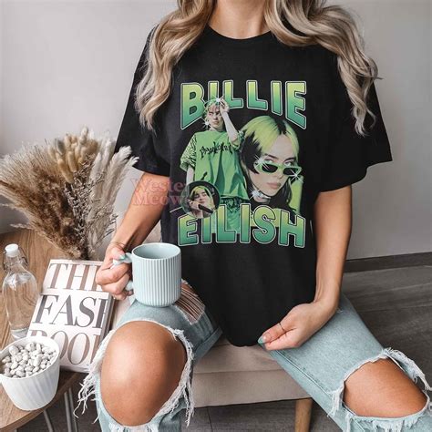 Vintage 90s Bootleg Billie Eilish Shirt - Western Meowdy