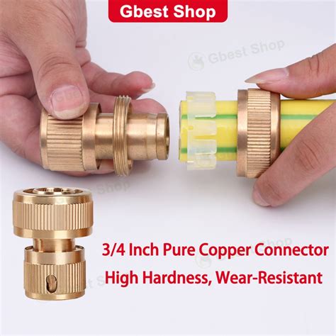 3/4" brass Quick Connector water Tap Hose Connector Quick connect Hose ...