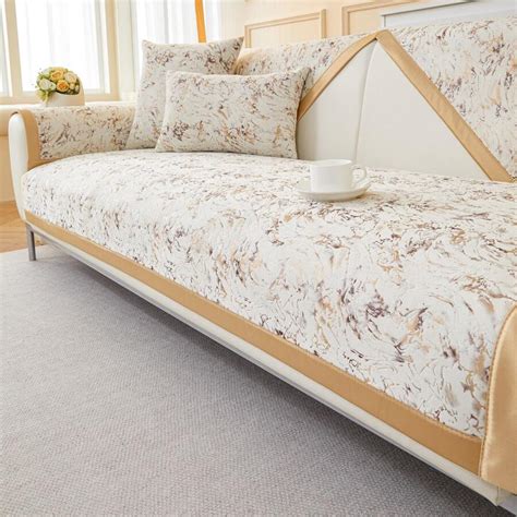 1pc Gold-stamped Textured Fabric Anti-slip Sofa Cushion | SHEIN USA