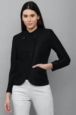 Buy Women Black Textured Casual Jacket Online - 769517 | Allen Solly
