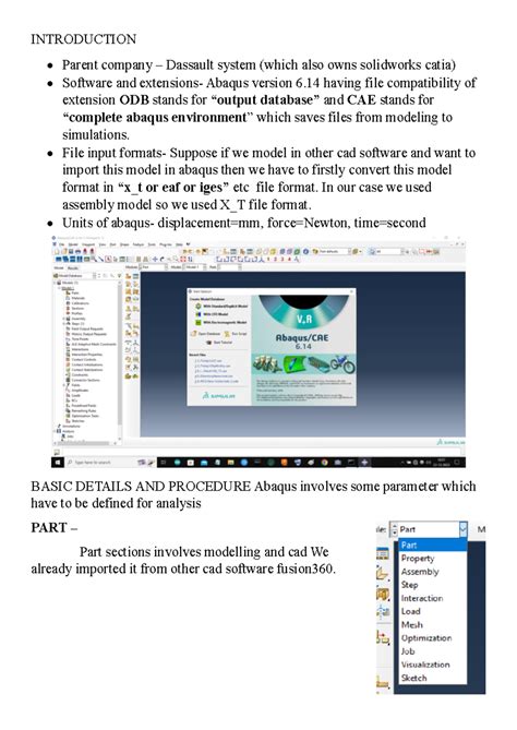 Abaqus infromation - INTRODUCTION Parent company – Dassault system ...