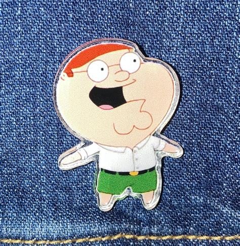 Handmade Family Guy Chip Griffin 1.12"x1.5" Acrylic Pin Funny Strange ...