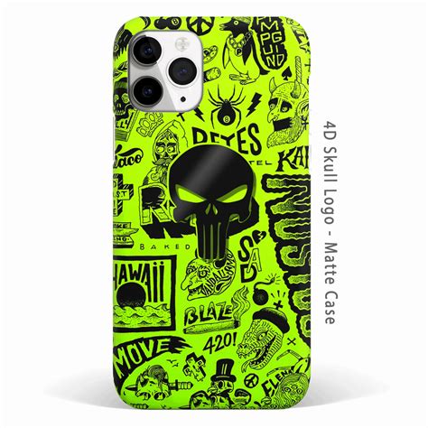 4D Skull Logo Graffiti Matte Case – MW Stuffs