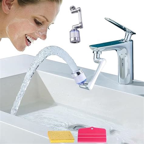 Sisliya Extension Faucet Aerator Swivel 1080° Filter Faucet Aerator ...