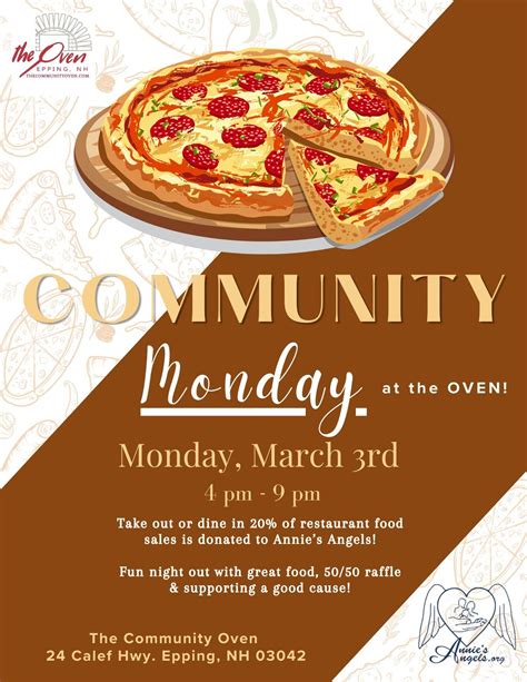 Community Monday - The Oven Epping, 24 Calef Hwy, Epping, NH 03042-2203 ...