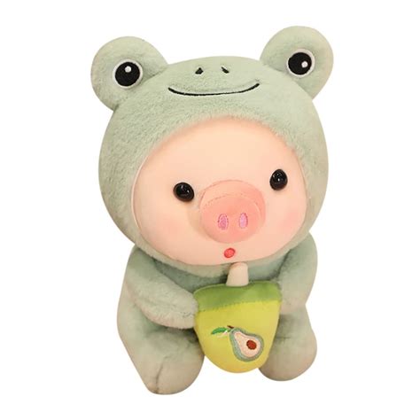 Buy AIXINI Plush Boba Pig Stuffed Animal Toy - 10 Inch Plushie Pig with ...