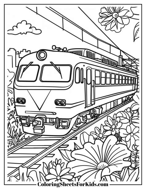 Bullet Train Coloring Pages (Free Printables) - Coloring Sheets For Kids