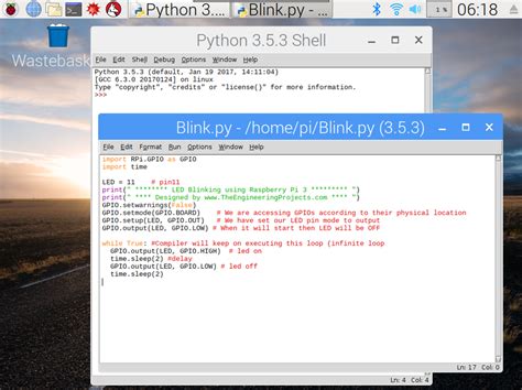 Raspbarry Pi Blinking LED YT 的图像结果