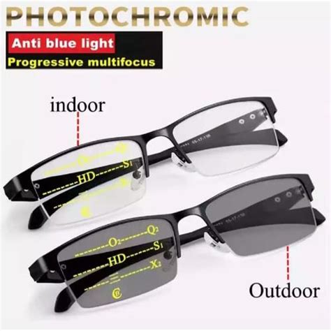 Jual COD Kacamata Baca Plus Pria Progresif Photocromic Bisa Baca Dan ...