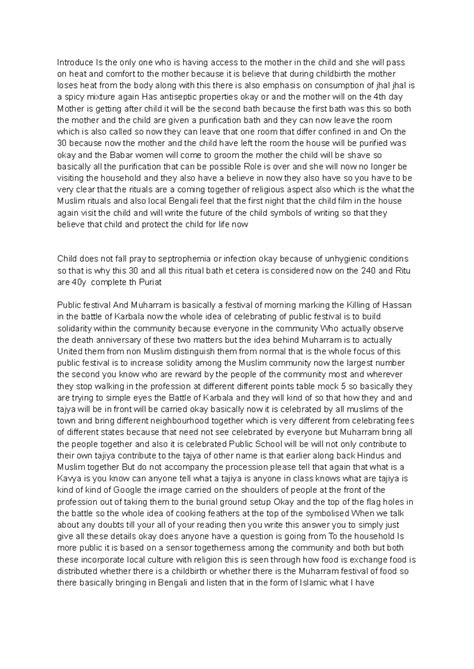 Soi notes muslim rituals - Introduce Is the only one who is having ...