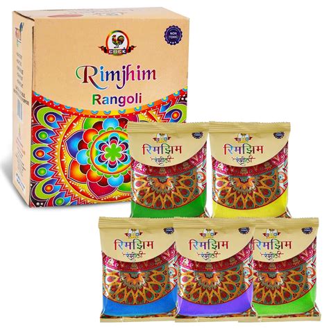 Buy Cock Rimjhim Rangoli Pouch 80g - 5pcs: Enhance Your Diwali ...