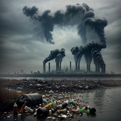 A picture of smoke stacks and pollution from the city of chicago ...