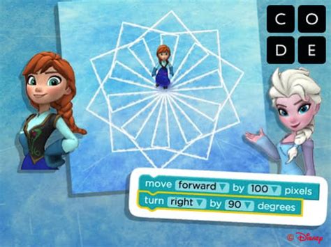 Code.org Frozen Level 18 的图像结果