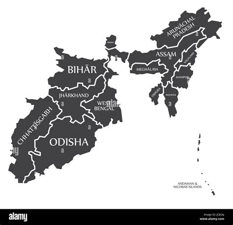 Odisha map hi-res stock photography and images - Alamy
