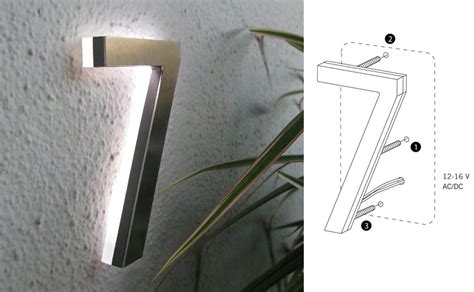 How to Install Floating Mount House Numbers 的图像结果