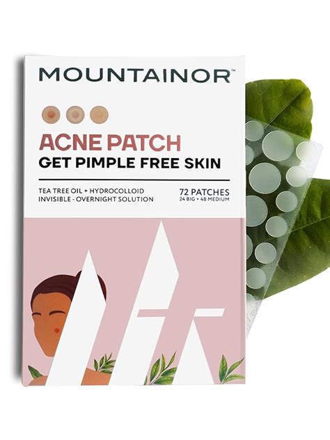 MOUNTAINOR® Acne Pimple Patch - Hydrocolloid + Tea Tree Oil Potent Spot ...