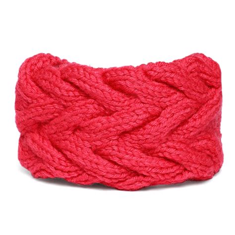 Double Cable Headband - Coral Pink 93 – Magic Needles