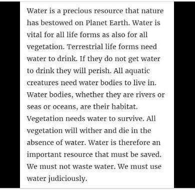 water use and misuse paragraph - Brainly.in