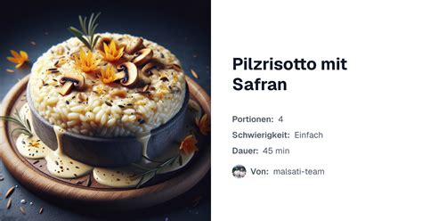 Pilzrisotto mit Safran | malsati