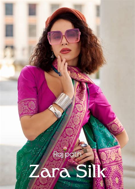 Rajpath Zara Silk With Ikkat Bandhani Saree Collection