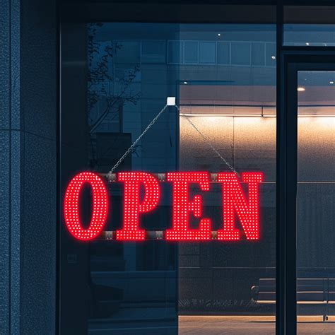 Amazon.com : LemonNova 40"x14" Large LED Open Signs for Business Super ...