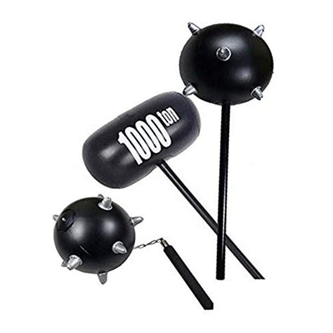 KAIDI 3pcs Inflatable Toys Mace Hammer and Meteor Hammer Black : Amazon ...