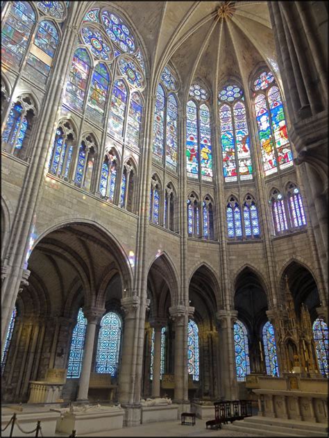 France - The Basilica of Saint Denis is a large medieval abbey church ...