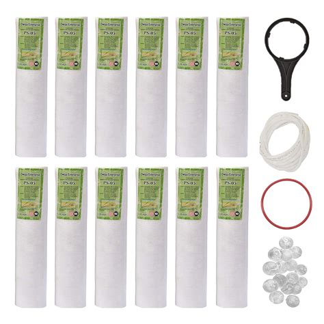 Dwiza Enterprise 12 PP Spun Filter+1 Spanner+4 Antiscalant balls+2 mtr ...
