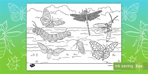 All the Small Things Colouring Page (teacher made) - Twinkl