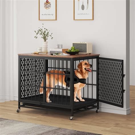 Amazon.com: Indestructible Dog Crate, BOINN 42 inch Heavy Duty Extra ...
