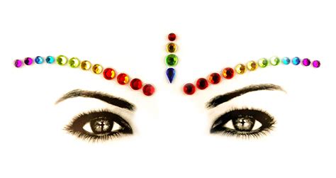 Body Art Stickers Festival Face Eye Jewels Eye Gems (BJ040) – Comet Busters