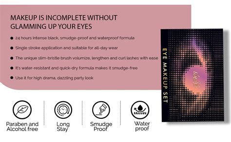 Iba Eye Makeup Gift Set For Women | Includes Kohl Kajal Black, 24Hr HD ...