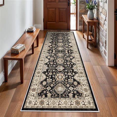 Amazon.com: Washable Hallway Runner Rug 3x8: Non Slip Runner Rugs with ...