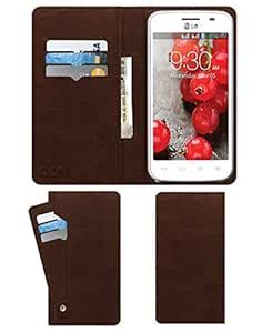 ACM Wallet Leather Flip Carry Case Compatible with Lg Optimus L4 Ii ...