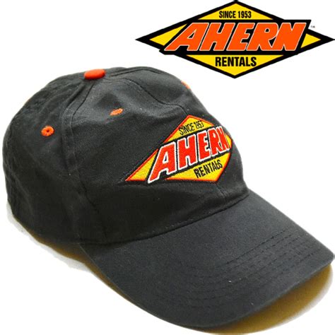 1点物 AHERN建設重機企業ロゴ黒ベースボールキャップ帽子/古着メンズレディースOKアメカジブランド90sストリート/スポーツ中古 ...