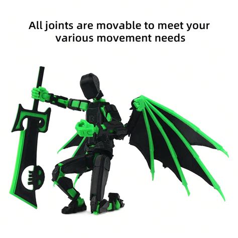 3D-geprint Illidan Lucky 13 beweegbaar speelgoedfiguur - volledig ...