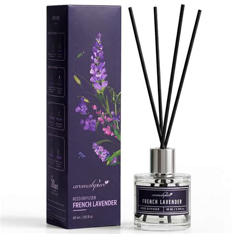Aromahpure Premium Reed Diffuser Set 60 ML with 4 Fiber Reed Sticks ...
