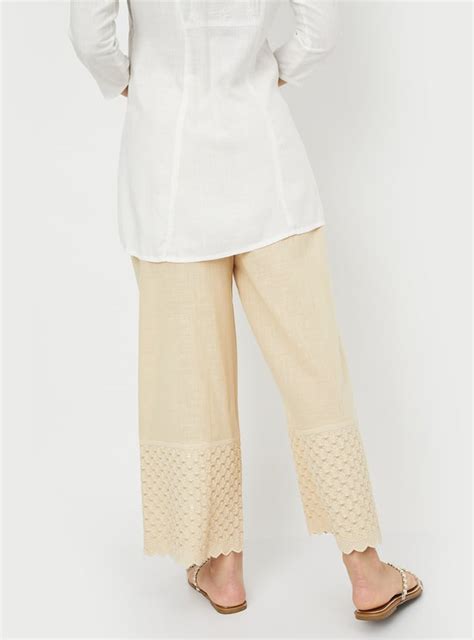 Buy Women Embroidered Hem Palazzos Online at just Rs. 599.0 ...