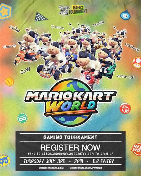 ? MARIO KART WORLD ? - Tournament , Sticks & Bones, Weymouth, 3 July ...